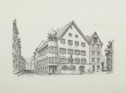 Marktplatz. Aus einer Serie über die Stadt Laufenburg