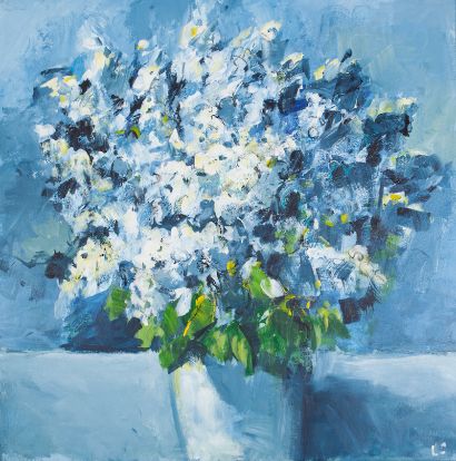 Weisse Blütenzweige 