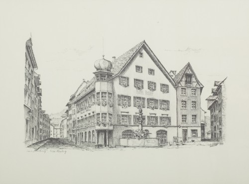 Marktplatz. Aus einer Serie über die Stadt Laufenburg